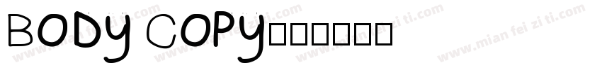 BODY COPY字体转换